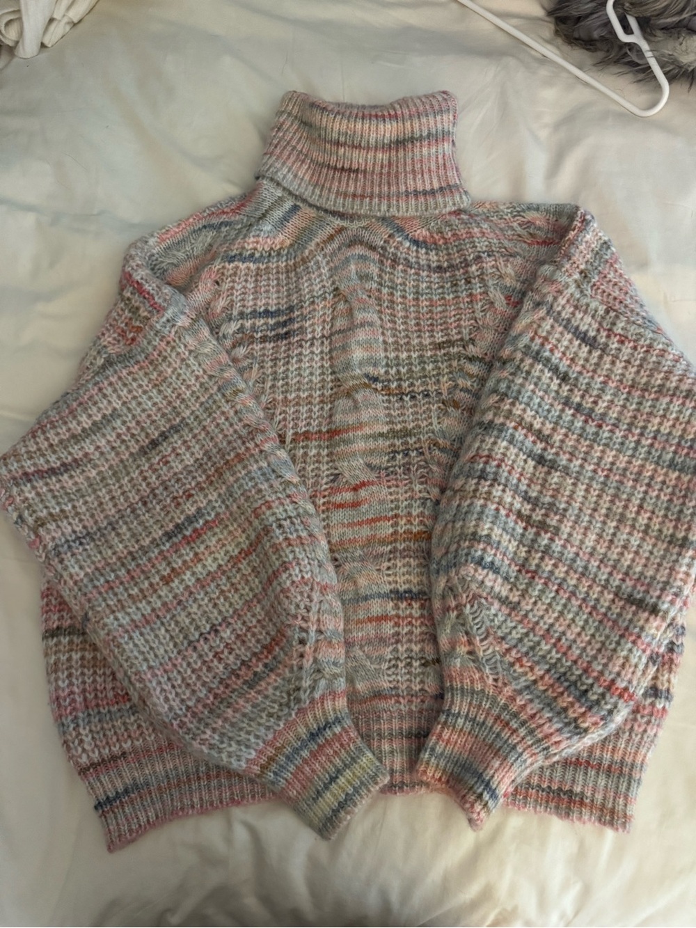Fate Pastel Multicolor Turtleneck Sweater